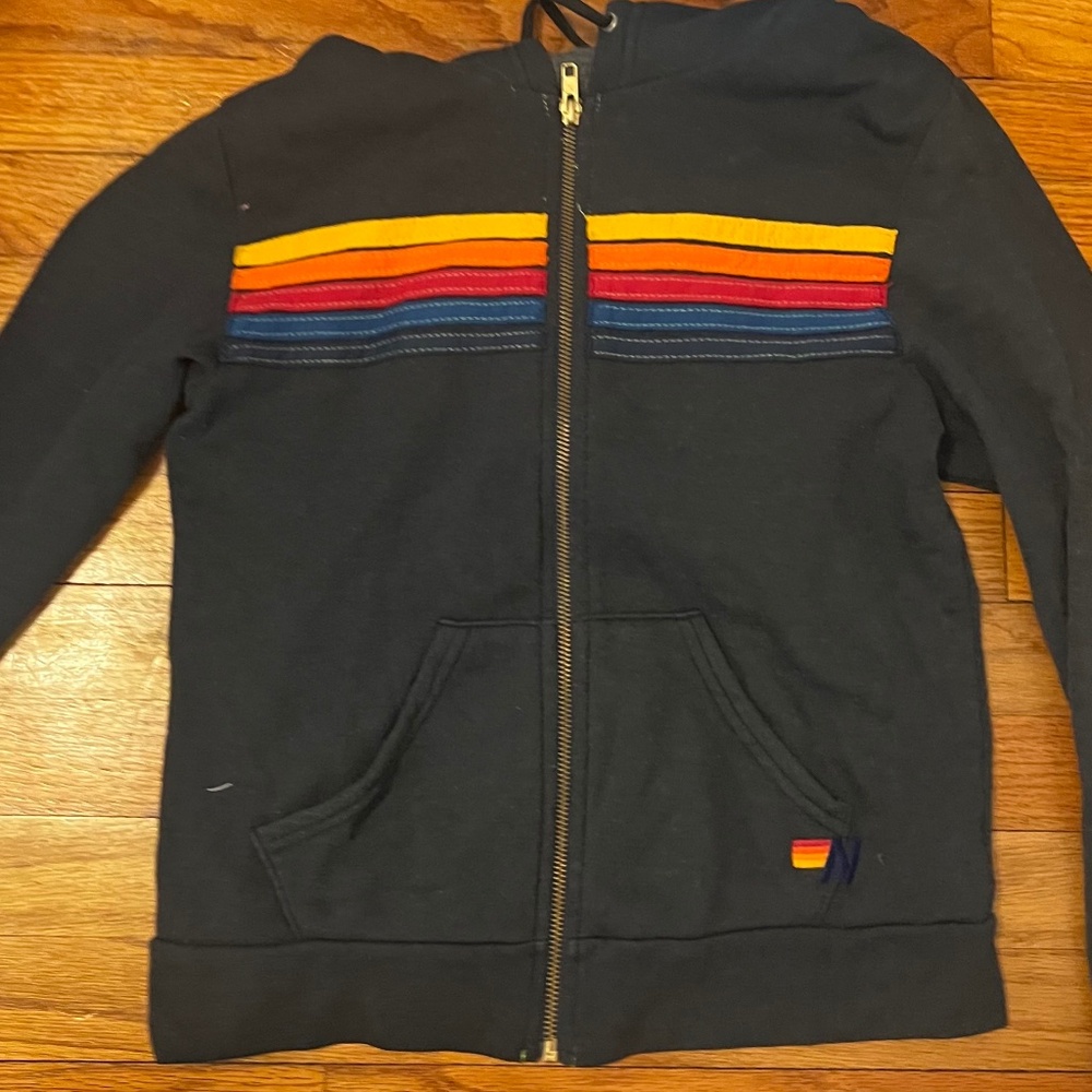 Aviator Nation 5 stripe hoodie extra small
